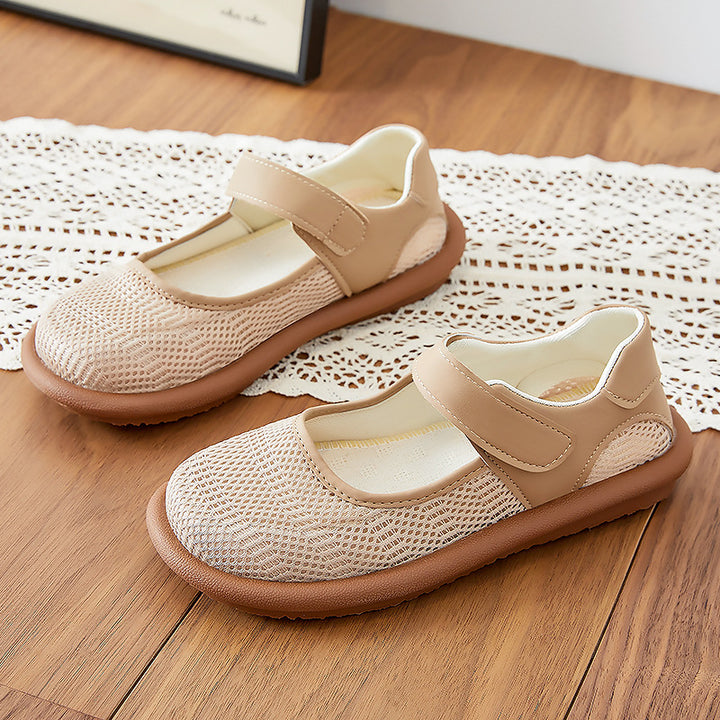 Damen nan atmungsaktive Mary-Jane Slipper mit Klettverschluss und ergonomischer Komfortsohle Echo Archiv