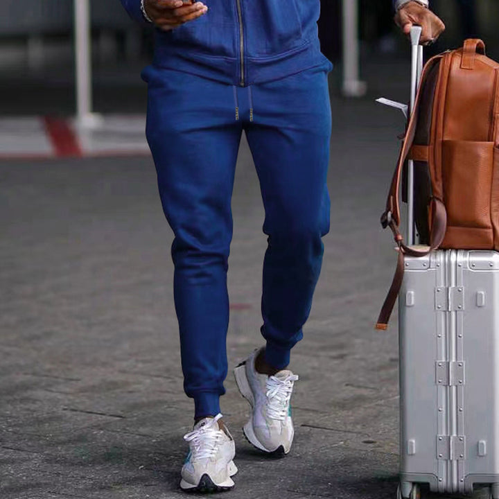 Herren bequeme Bundfalten Jogginghose mit elastischem Bund und praktischen Taschen Echoarchiv