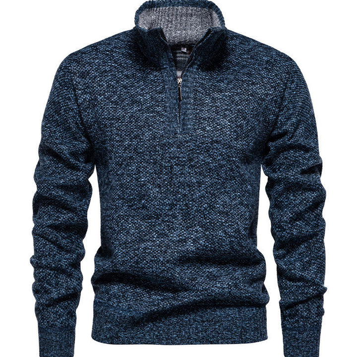 Herren Zip-Pullover mit strukturiertem Design Echoarchiv