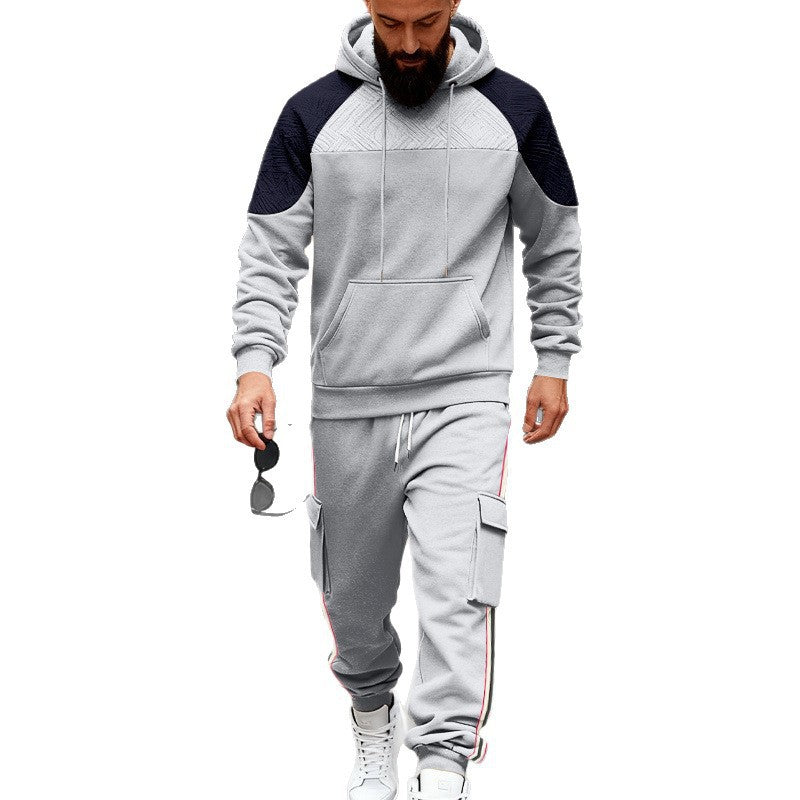 Herren nan zweiteiliges Utility-Freizeitset mit Kapuzenpullover und Cargo-Jogginghose Echo Archiv