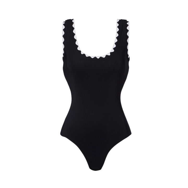 Damen Einteiler Badeanzug mit asymmetrischem Design und passendem Rock Echo Archiv