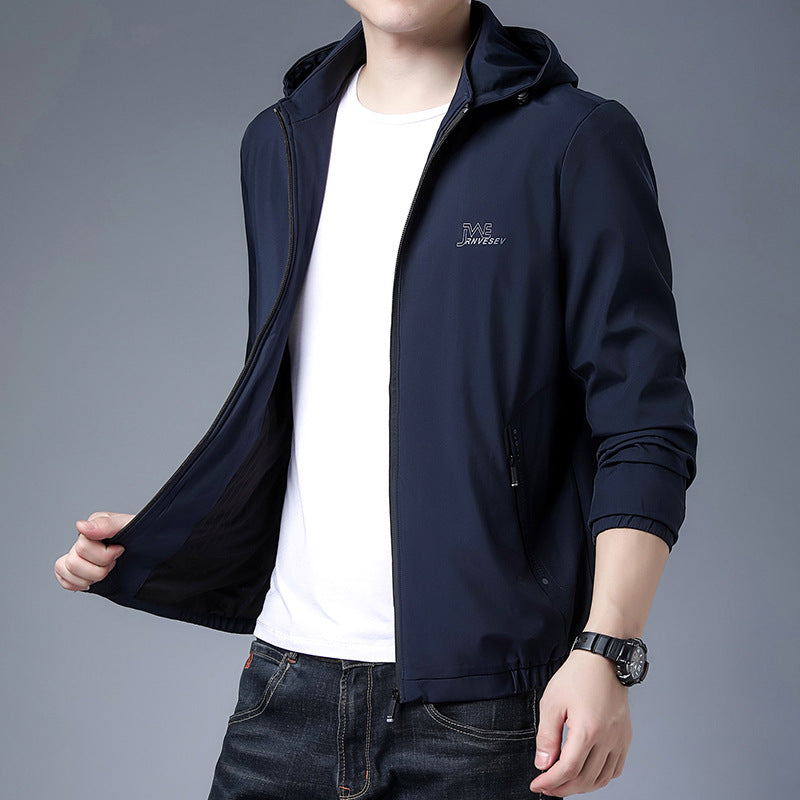 Herren leichte Funktionsjacke mit Kapuze und atmungsaktivem Material Echoarchiv