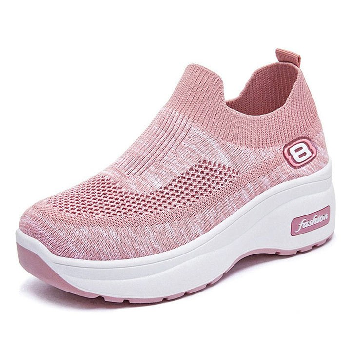 Damen nan atmungsaktive Strick-Sneaker mit Plateau-Sohle und elastischer Sockenkonstruktion Echo Archiv