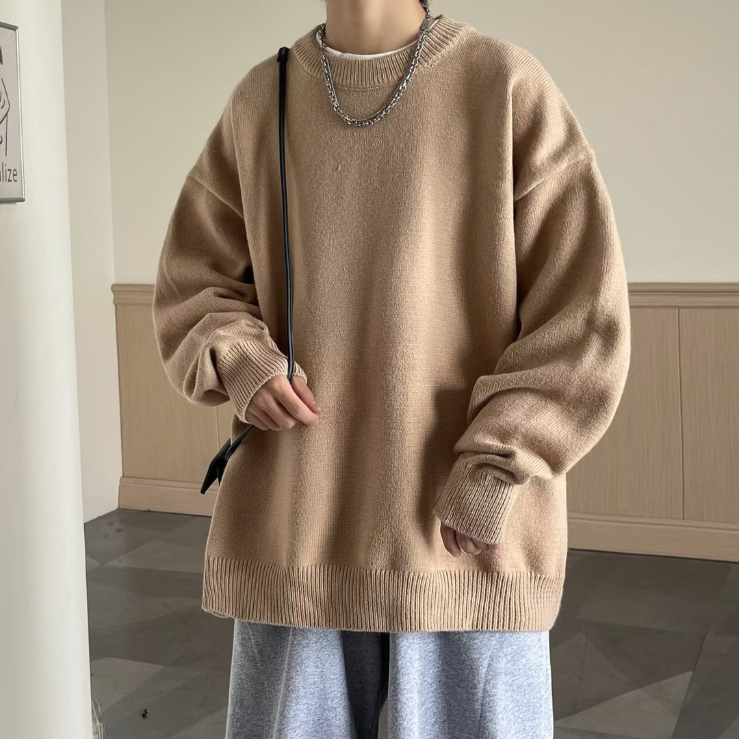 Damen Bequemer Oversize-Pullover Echoarchiv