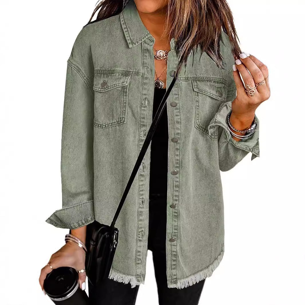 Femme Destroyed Denim Westernjacke Echoarchiv