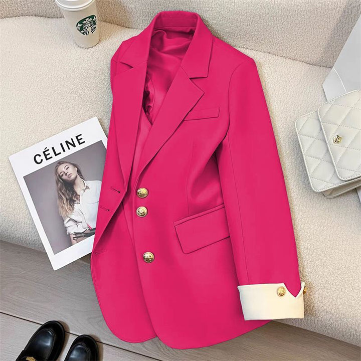 Damen Eleganter Blazer mit Goldknopfdetails Echo Archiv