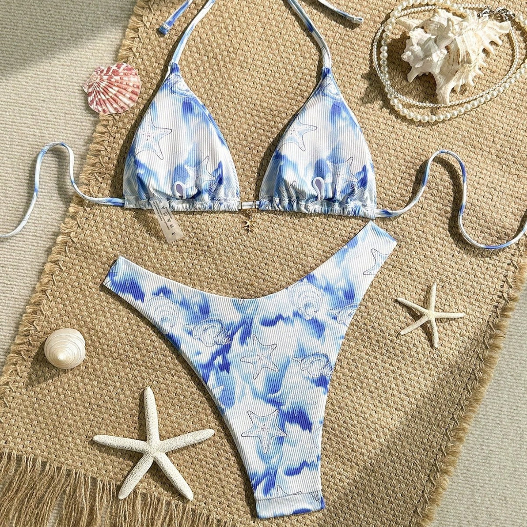 Damen Triangel-Bikini mit maritimem Motiv Echo Archiv