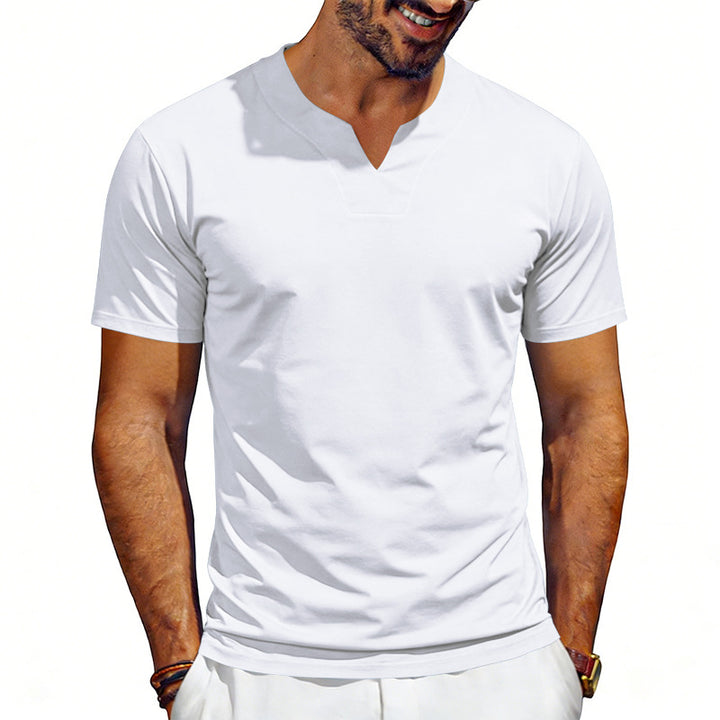 Herren nan V-Ausschnitt-Sportshirt mit ergonomischen Formnähten und elastischem Jersey Echo Archiv