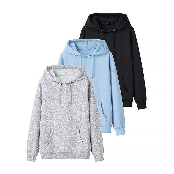 Unisex nan oversized Kapuzenpullover aus Baumwollmix mit Kängurutasche, Bindebandkapuze und Rippbündchen Echo Archiv