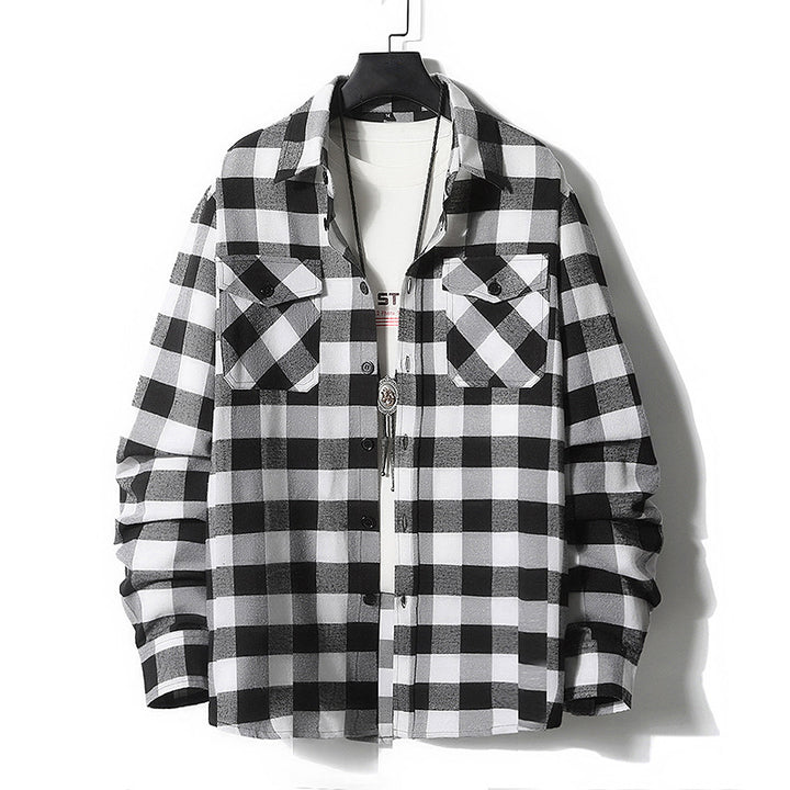Herren Karo-Flanell-Hemdjacke mit Brusttaschen und relaxed Fit Echo Archiv