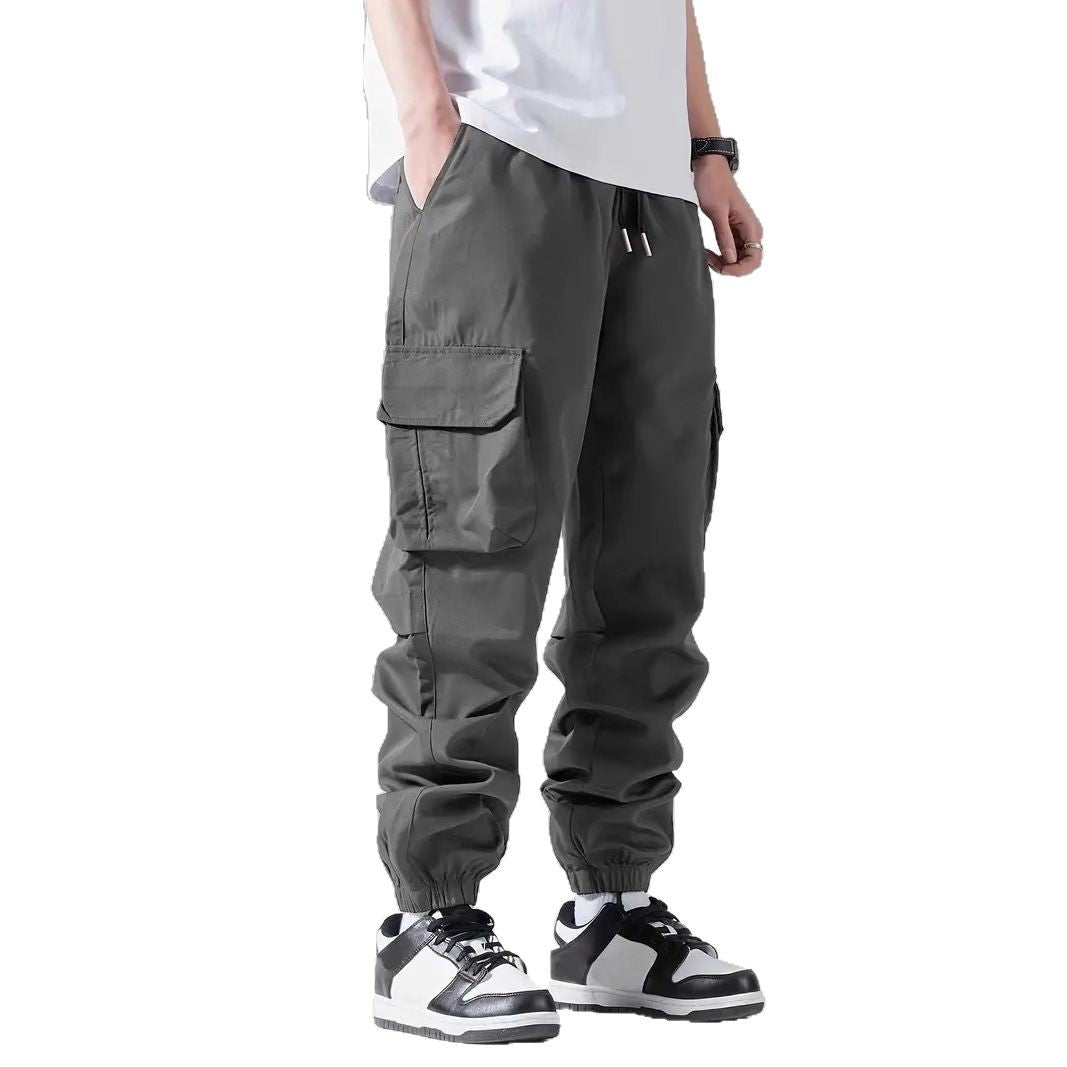 Herren Cargo-Hose mit elastischem Bund und multifunktionalen Taschen Echoarchiv