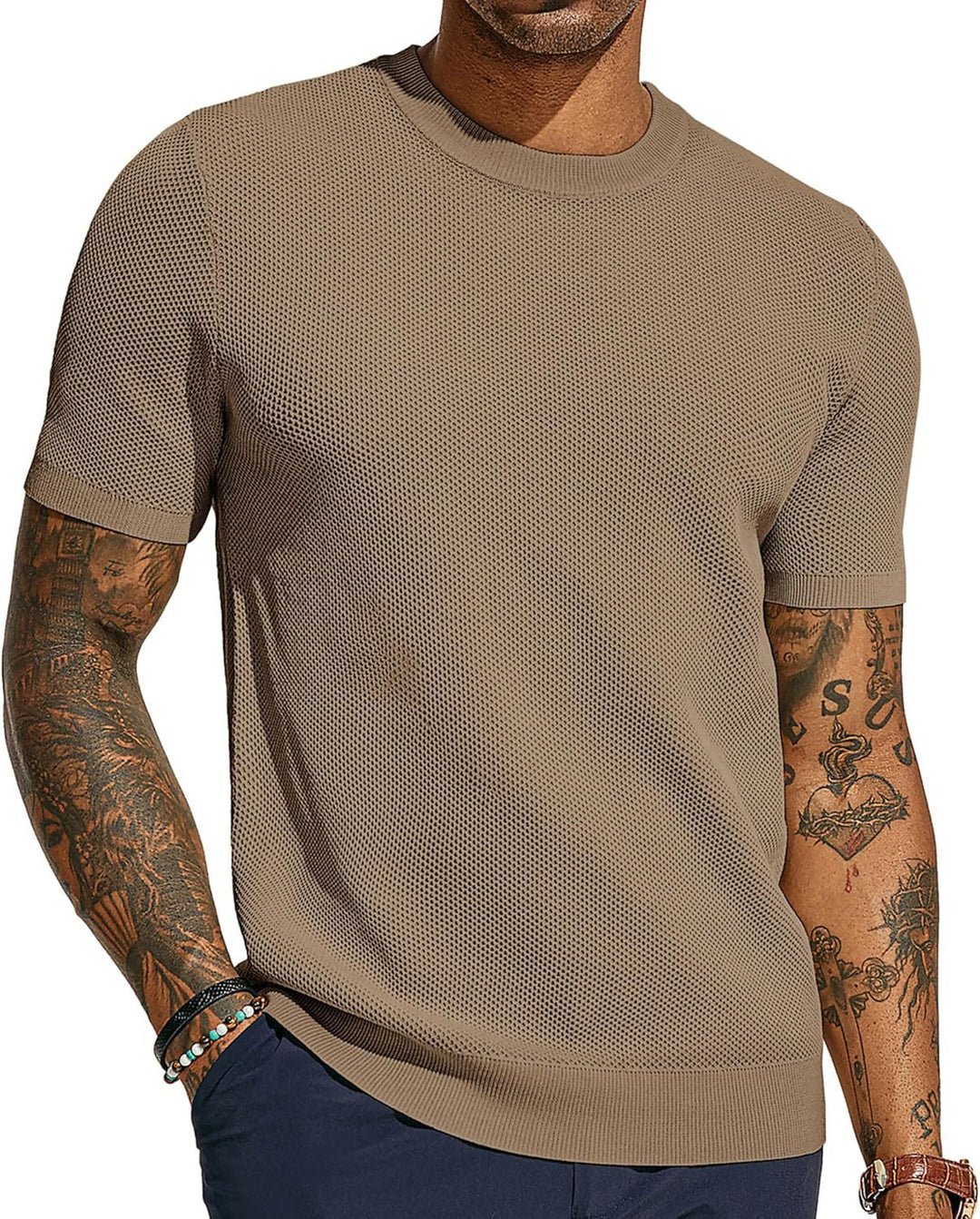 Herren atmungsaktives Netz-T-Shirt Echoarchiv