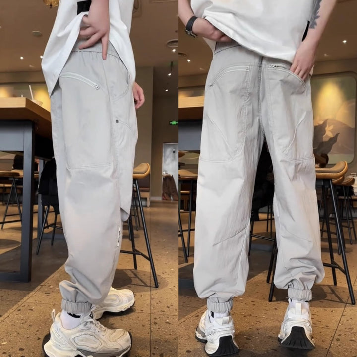 Herren Bequeme Cargo-Hose mit elastischem Bund Echoarchiv