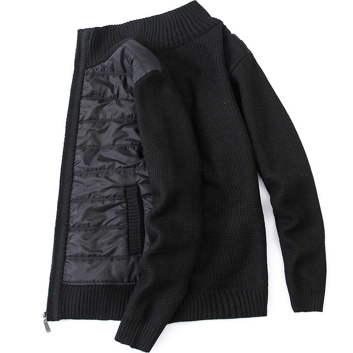 Herren modische Strickjacke mit Steppdetails Echoarchiv