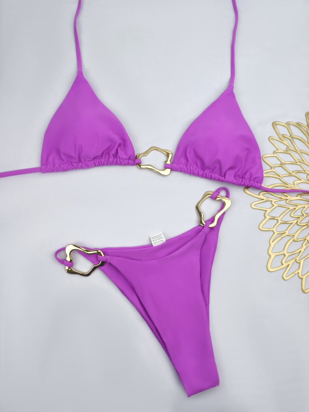 Damen Triangel-Bikini mit elegantem Gold-Details Echo Archiv