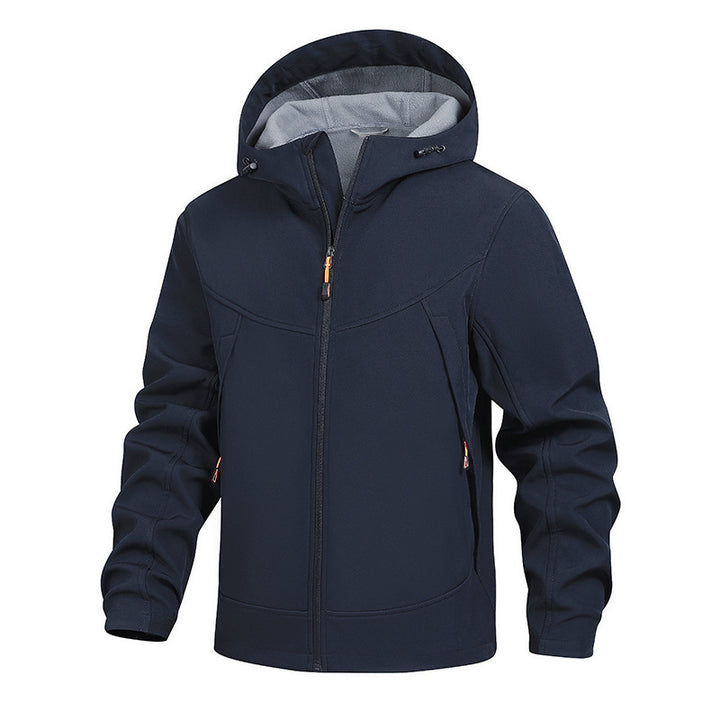 Herren Funktionale Übergangsjacke mit verstellbarem Kapuzenkragen Echo Archiv