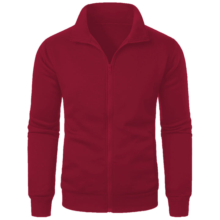 Herren sportliche Sweatjacke mit hohem Kragen und durchgehendem Reißverschluss Echoarchiv