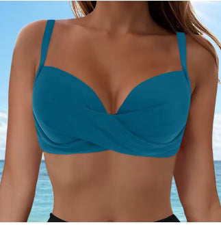 Damen Elegantes Bikinioberteil mit Wickeldesign Echo Archiv