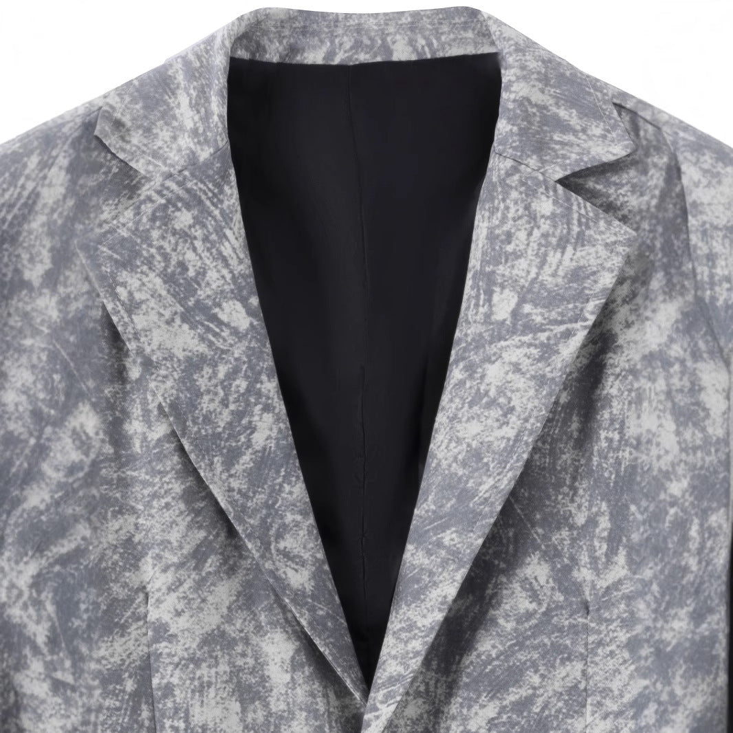 Herren strukturierter Casual-Blazer mit modernem Design und zwei Taschen Echoarchiv