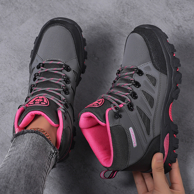 Damen nan wasserdichter knöchelhoher Trekkingstiefel mit atmungsaktivem Netzfutter und gepolstertem Schaft sowie rutschfester Profilsohle Echo Archiv