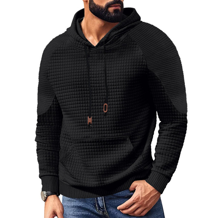 Herren strukturierter Kapuzenpullover mit praktischen Taschen und modischem Design Echoarchiv