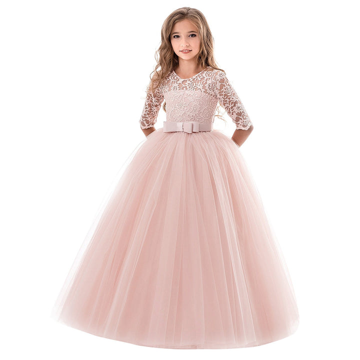 Damen Prinzessinnenkleid mit Spitzenoberteil und Tüllrock Echoarchiv