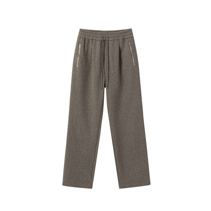 Unisex Locker geschnittene Jogginghose mit elastischem Bund und Reißverschlusstaschen Echoarchiv