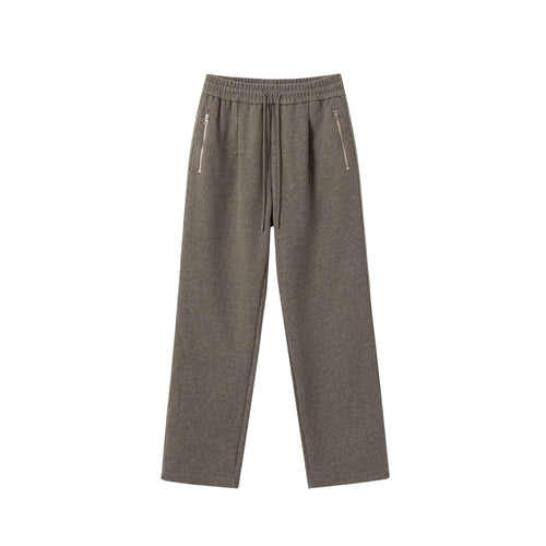 Unisex Locker geschnittene Jogginghose mit elastischem Bund und Reißverschlusstaschen Echoarchiv