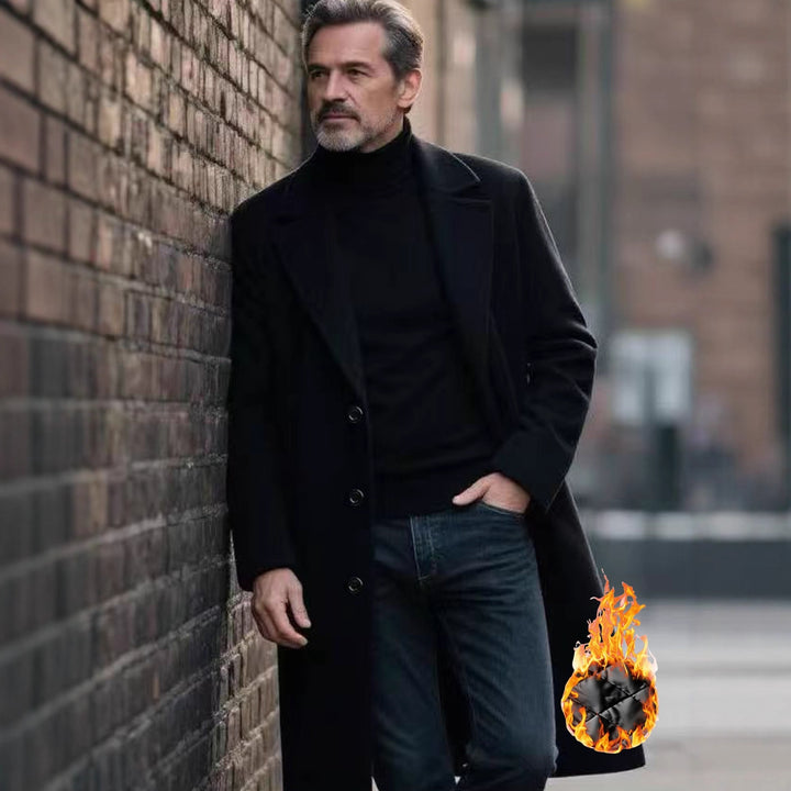Herren eleganter Wollmantel Echoarchiv