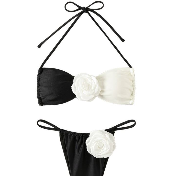 Damen Triangel-Bikini mit eleganten Blumendetails Echo Archiv