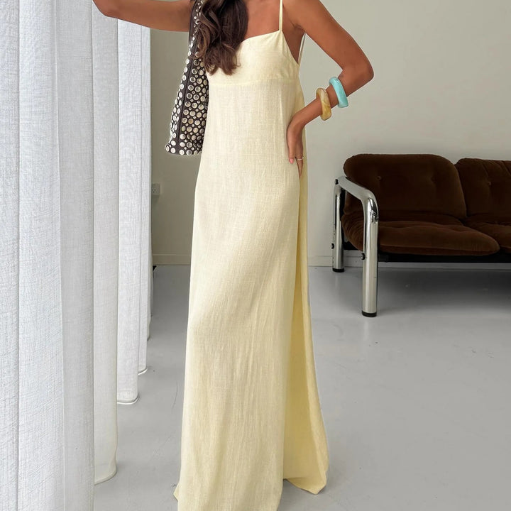 Damen Maxikleid im lässigen Schnitt aus leichtem Material Echo Archiv