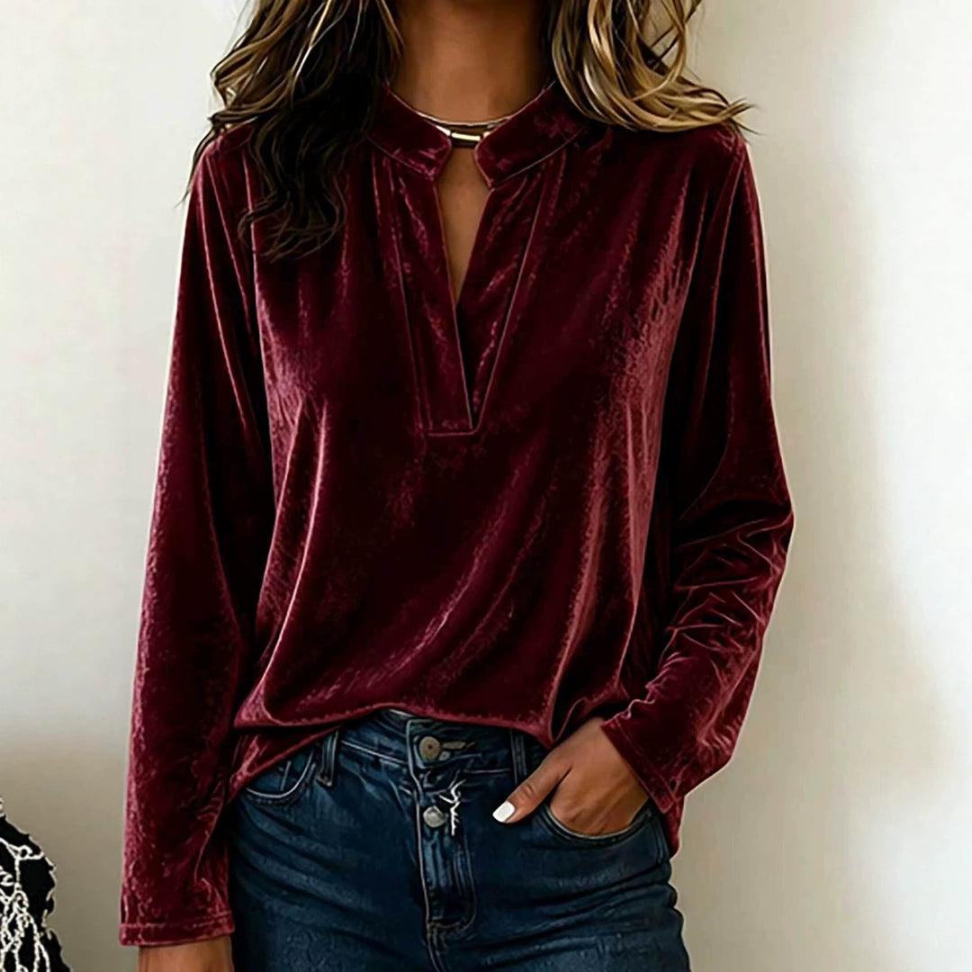 Damen Elegante Veloursbluse Echo Archiv