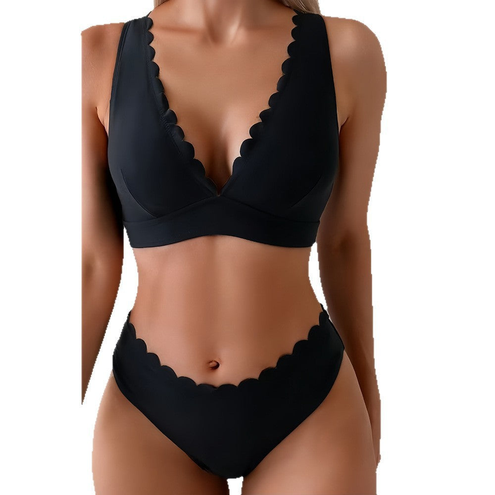 Damen Bikini mit dezentem Wellenmuster Echo Archiv