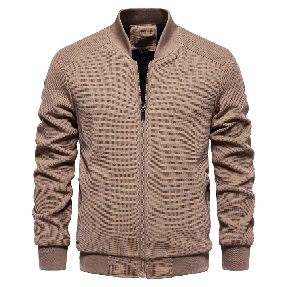 Herren modische Sportjacke mit atmungsaktivem Strukturdesign Echoarchiv