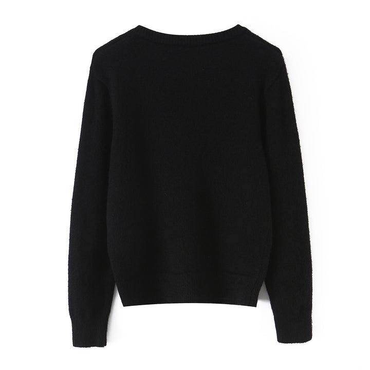 Damen Feinstrick-Cardigan mit Rundhals und durchgehender Knopfleiste Echoarchiv