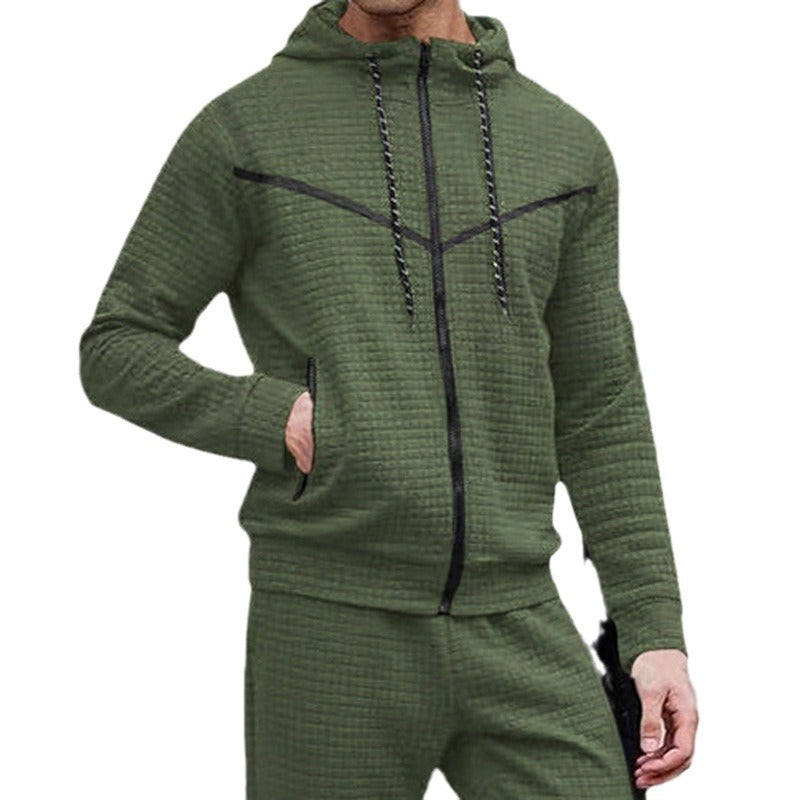 Herren stylische Jacke mit strukturiertem Design und praktischem Reißverschluss Echoarchiv