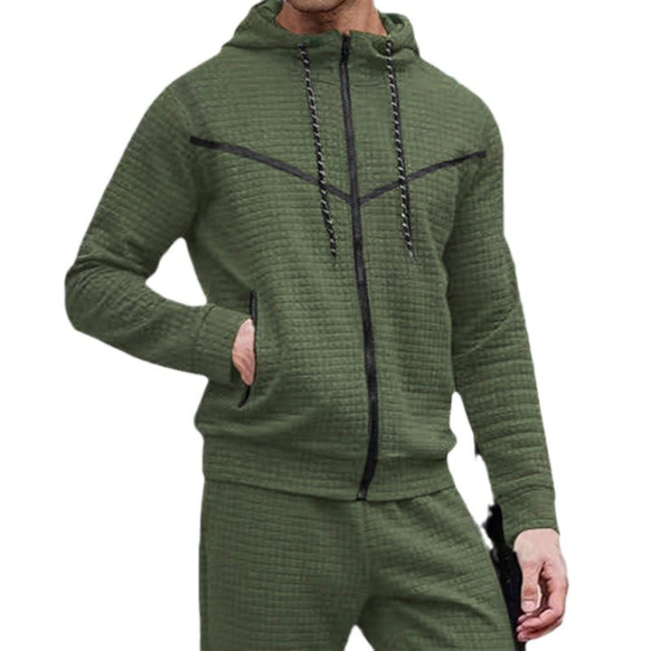 Herren stylische Jacke mit strukturiertem Design und praktischem Reißverschluss Echoarchiv