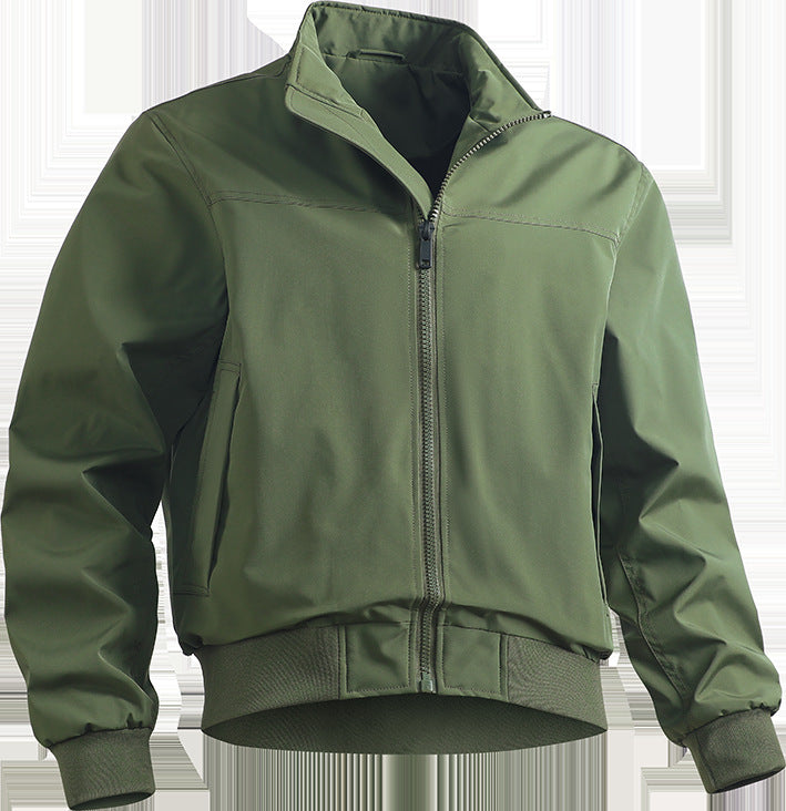 Herren lässige Übergangsjacke mit elastischen Bündchen und praktischen Taschen Echoarchiv