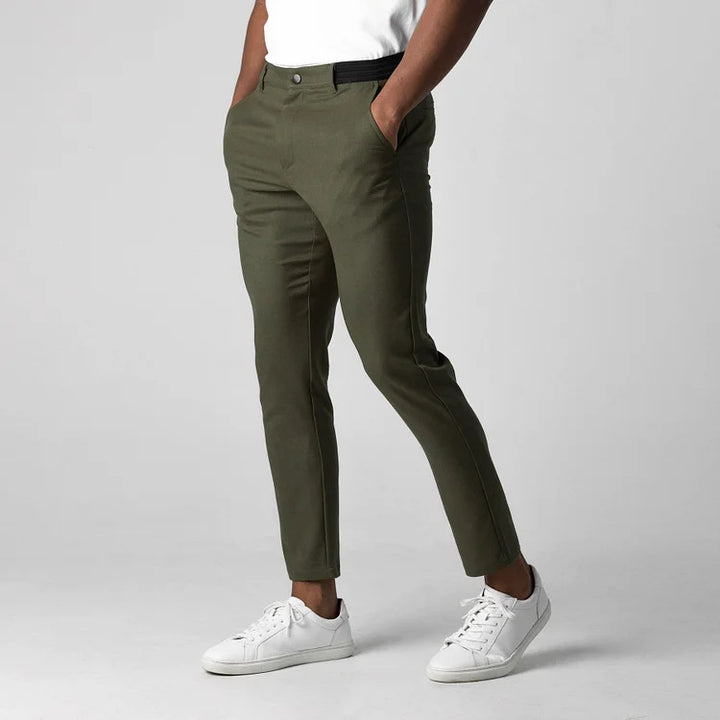 Herren elegante Slim-Fit Chinohose Echoarchiv