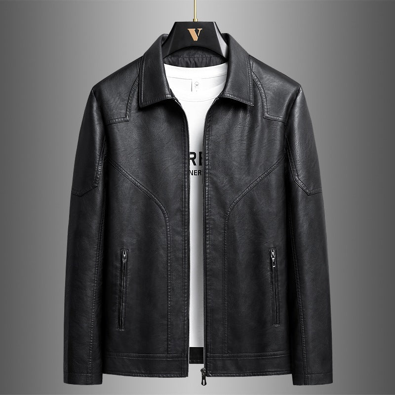 Herren Elegante Kunstlederjacke Echo Archiv