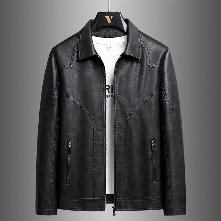 Herren Elegante Kunstlederjacke Echo Archiv