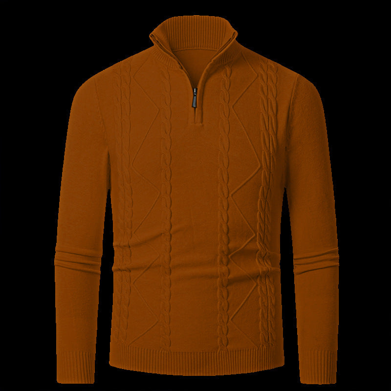 Herren Strickpullover mit modischem Reißverschluss Echoarchiv
