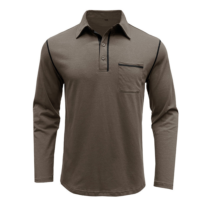 Herren Polohemd mit praktischer Brusttasche und sportlichem Design Echoarchiv