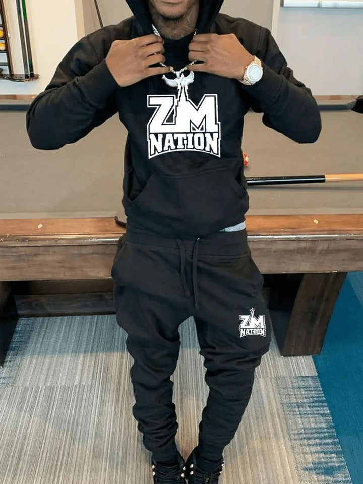 Herren Hoodie- und Jogginghose-Set mit hochwertigem und bequemen Material Echoarchiv