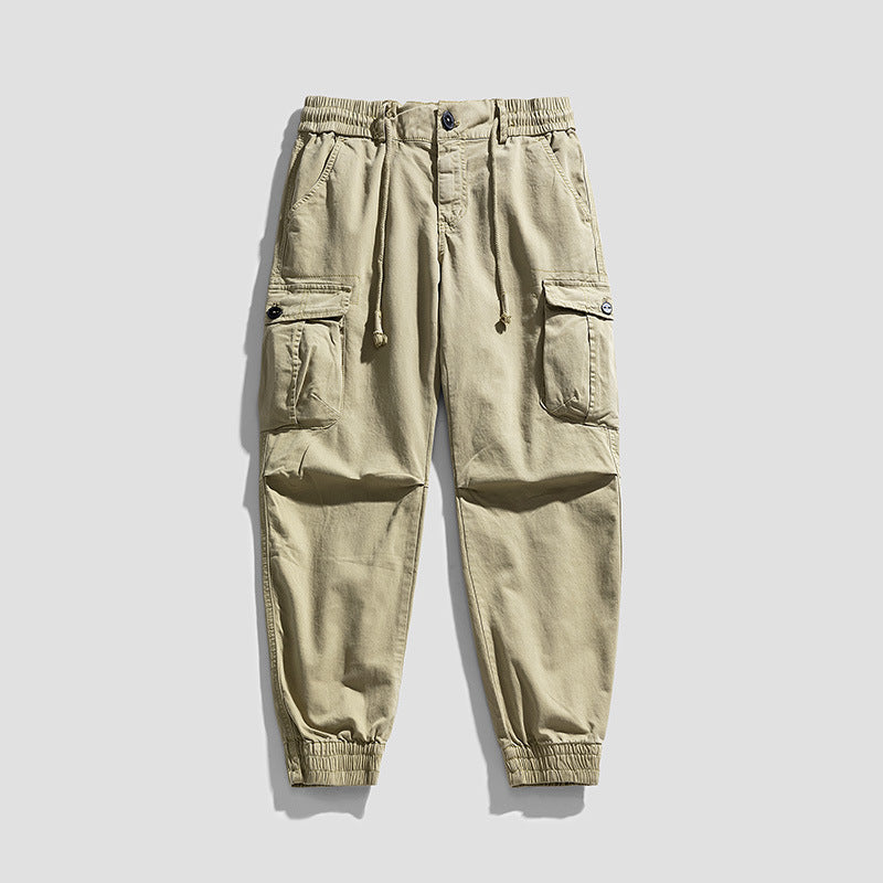 Herren Urbane Utility-Cargo-Jogger mit elastischem Komfortbund, Tunnelzug und Klapp‑Mehrfachtaschen Echo Archiv