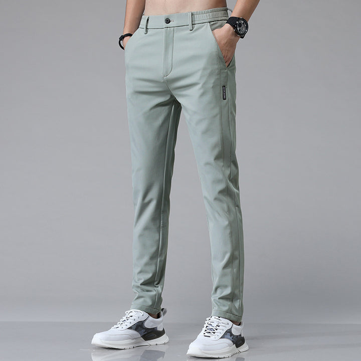 Herren Pflegeleichte Chinohose mit elastischem Bund und modernen Taschen Echoarchiv