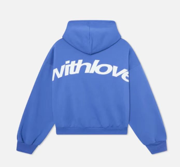 Unisex nan oversized Kapuzenpullover mit großflächigem Rückenprint, Kängurutasche und gerippten Bündchen Echo Archiv