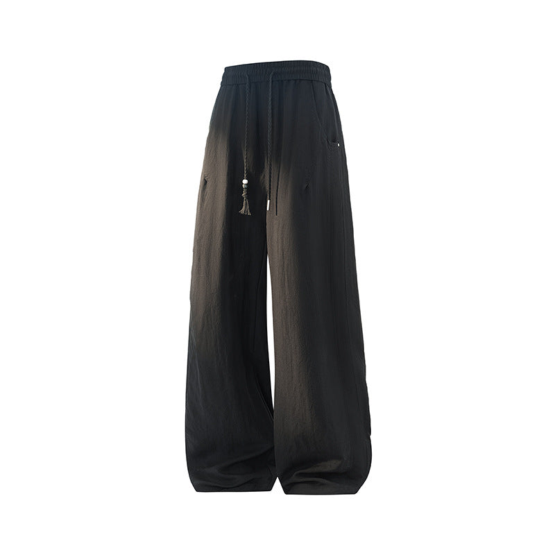 Damen Weite Leinen-Ballonhose mit Tunnelzugbund und Seitentaschen Echo Archiv