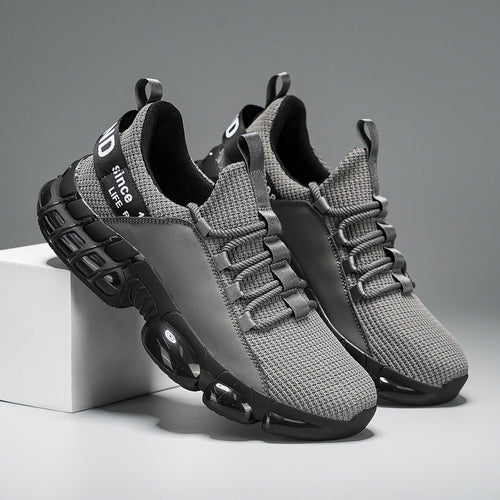 Unisex modische Plateausneaker mit luftgepolsterten Dämpfungspods und gestricktem Komfortoberteil – Norré