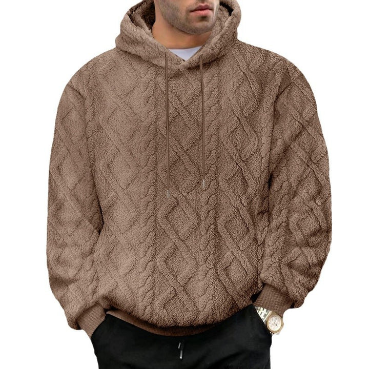 Herren kuscheliger Kapuzenpullover in Waffelstruktur Echoarchiv